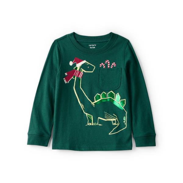 Photo of Toddler Boy's Dinosaur Holiday T-Shirt