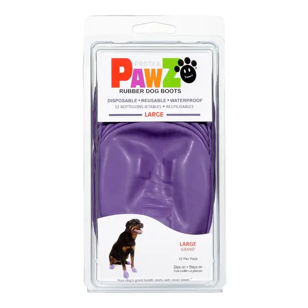 PawZ Large Purple Rubber Dog Boots - 67300105 | Blain's Farm & Fleet