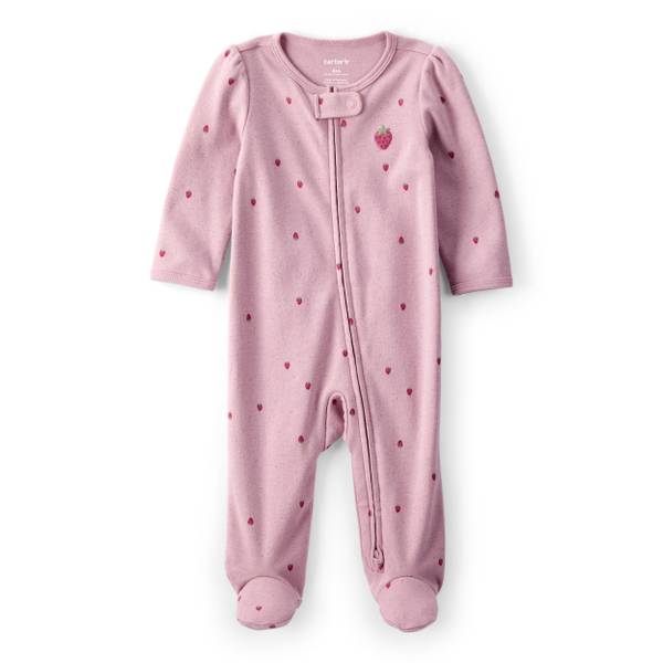 Photo of Infant Girls Strawberry Print 100% Cotton Sleep 'n Play