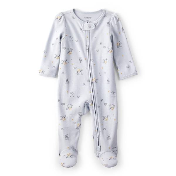 Photo of Infant Girl's Unicorn Star Long-Sleeve 2-Way Zip Sleep 'n Play