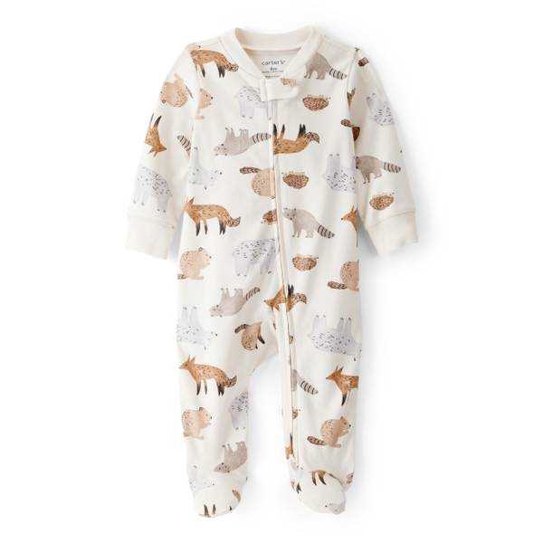 Photo of Infant Boy's Fox Print Long-Sleeve Sleep 'n Play