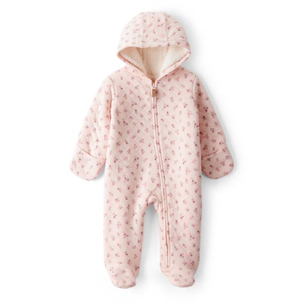Carter's Infant Girl's Floral Long-Sleeve Hooded Jumpsuit