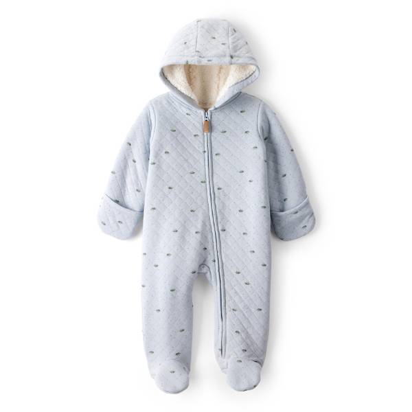 Photo of Infant Boy's Dinosaur Print Long-Sleeve Jumpsuit