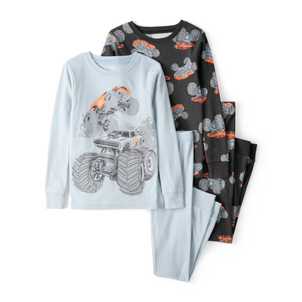 Kids Pajamas Monster Jam Pjs Monster Jam Merchandise: Grave Digger