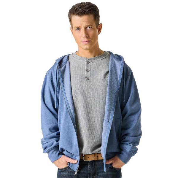 Photo of Men's Long Sleeve Zip Front Hooded Sweatshirt