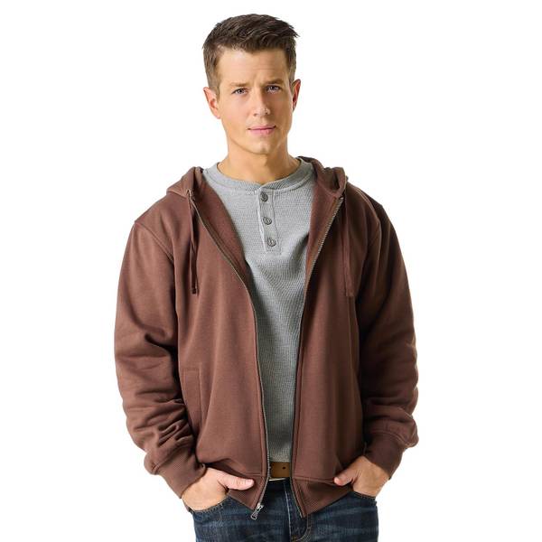 Photo of Men's Long Sleeve Zip Front Hooded Sweatshirt