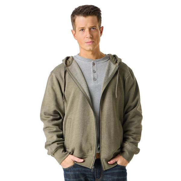 Photo of Men's Long Sleeve Zip Front Hooded Sweatshirt