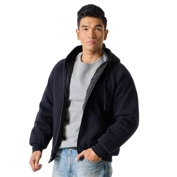 Photo of Men's Long Sleeve Zip-Front Hooded Lined Sweatshirt