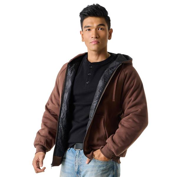 Photo of Men's Long Sleeve Zip-Front Hooded Lined Sweatshirt