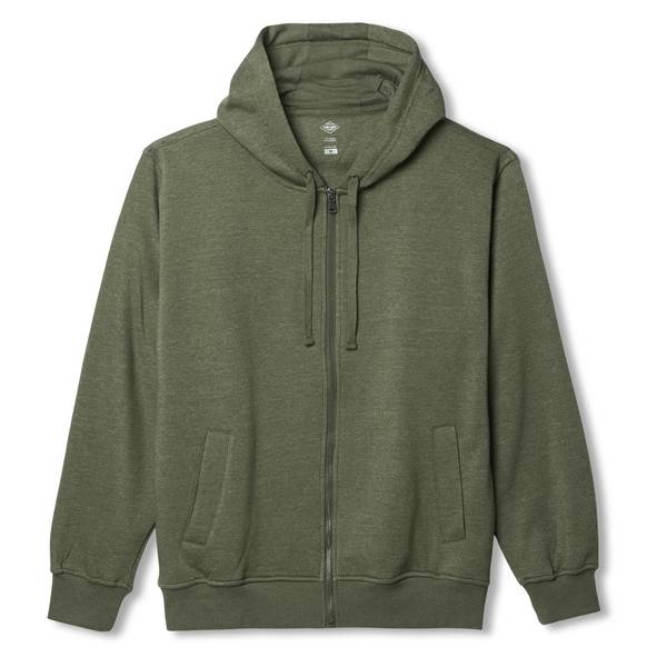Work N' Sport Men's Long Sleeve Zip Front Hooded Sweatshirt