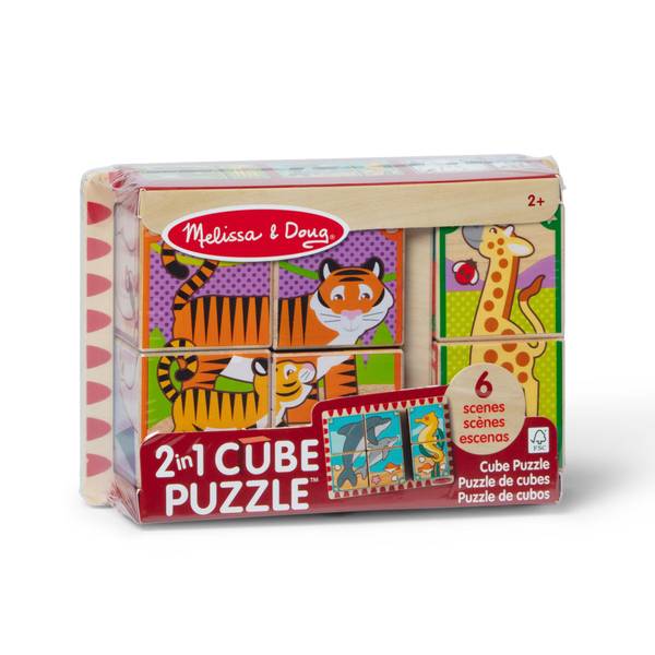 Photo of 2-In-1 Wooden Cube Puzzle
