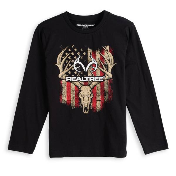 Photo of Boys Long Sleeve Americana Skull Tee