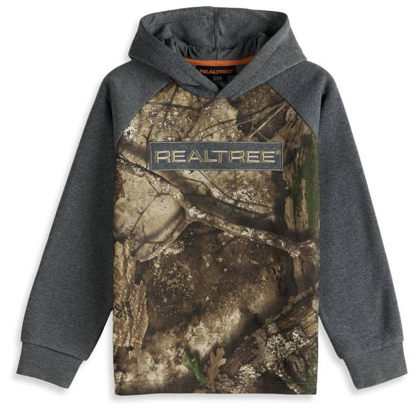 ウェア REALTREE Realtree Hoodie Hoodie With Camo Sleeves Logo Hoodie (Realtree