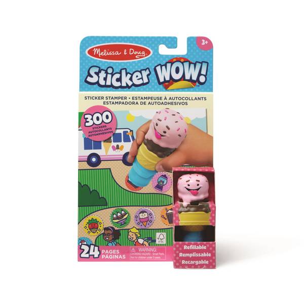 Photo of Ice Cream Sticker WOW! Activity Pad & Sticker Stamper