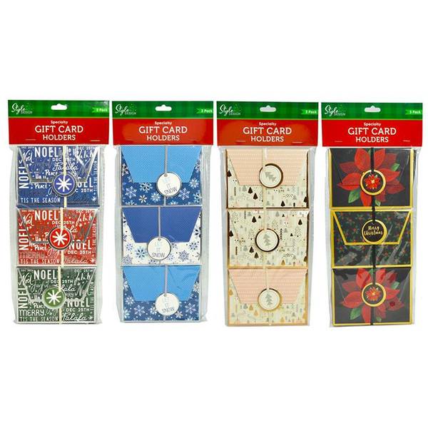 Photo of 3-Pack Gift Card Holder Assortment