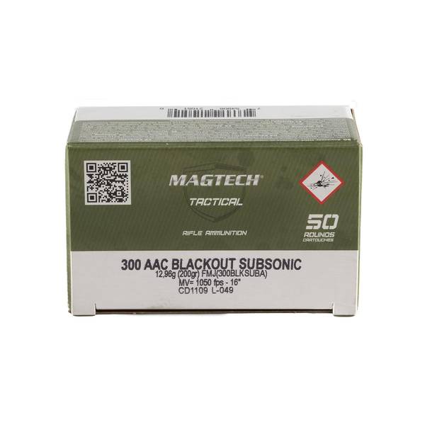 Photo of 300 AAC Blackout 200gr Subsonic Full Metal Jacket 50/Box