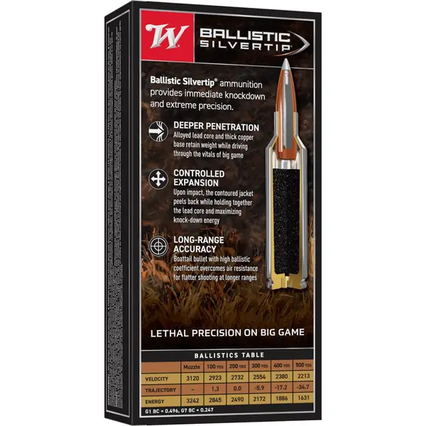 Silvertip Ballistic Silvertip 270 WSM 150GR Ammo - SBST2705A