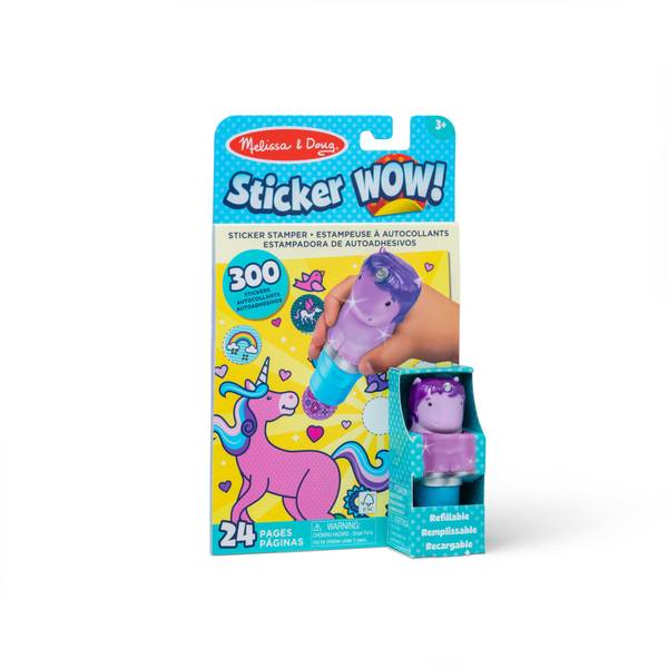 Photo of Purple Unicorn Sticker WOW! Activity Pad & Sticker Stamper