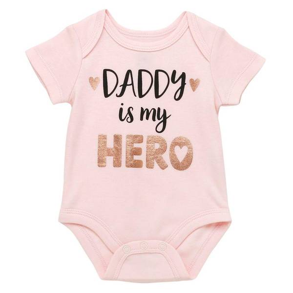 Photo of Infant Girls 'Daddy Is My Hero' Bodysuit