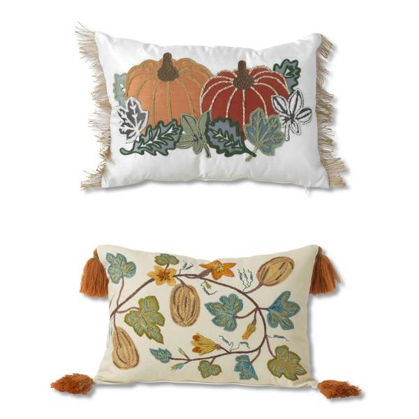 Photo of 18" Fabric Harvest Design Pillows