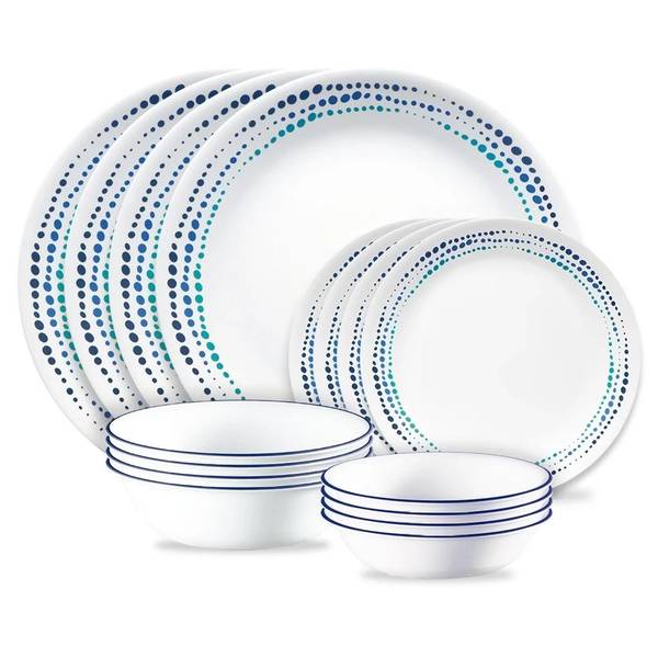 Photo of 16-Piece Ocean Blues Dinnerware Set