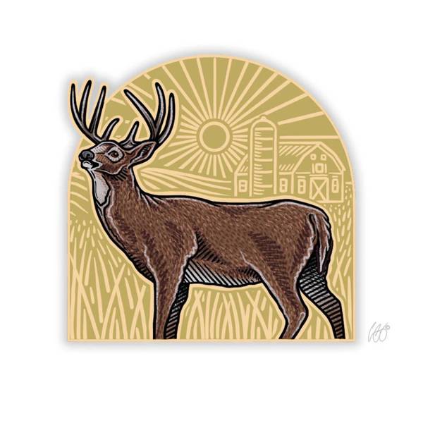 Photo of Whitetail Arch Vinyl Decal