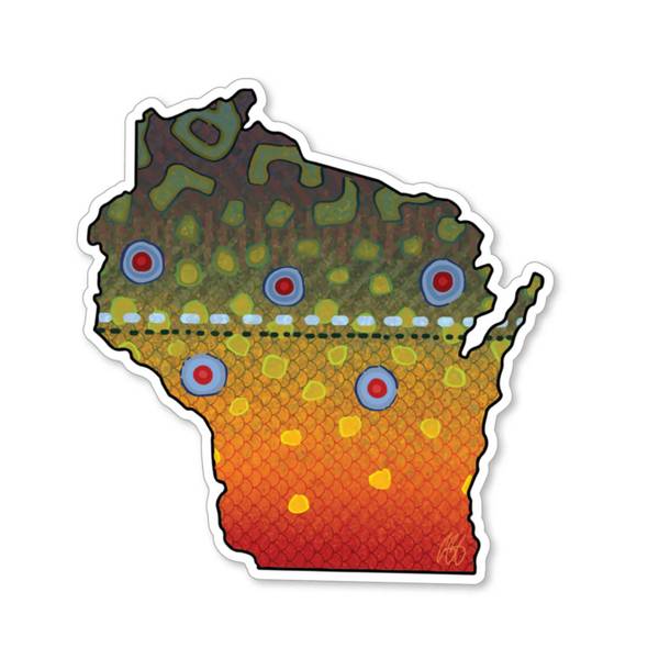 Photo of Wisconsin Brook Trout Vinyl Decal