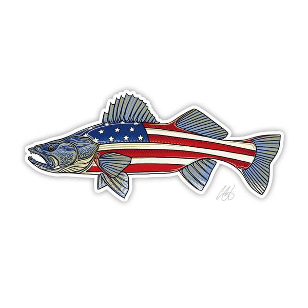 Photo of USA Walleye Vinyl Decal