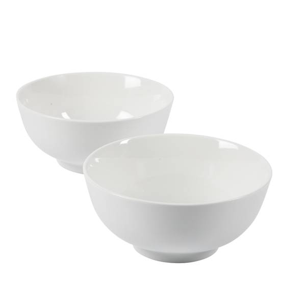 Photo of 2-Piece 6.9" Great Essentials Fine Ceramic Noodle Bowl Set