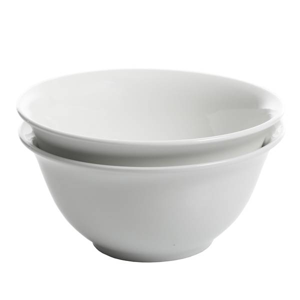 Photo of 2-Piece White All-Purpose Bowl Set