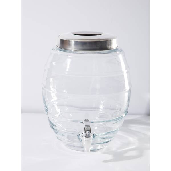 Photo of 2.1 Gallon Barrel Shaped Beverage Dispenser