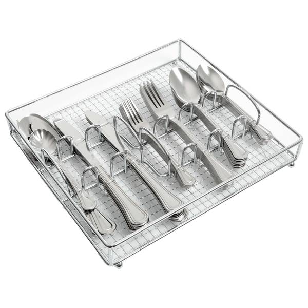 Photo of 65-Piece South Bay Flatware Set with Wire Caddy