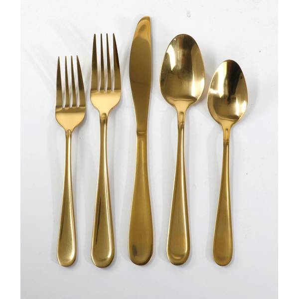 Photo of 20-Piece Stravidia Gold Flatware Set