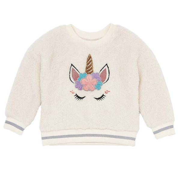 Photo of Girl's Unicorn Sherpa Crew Top