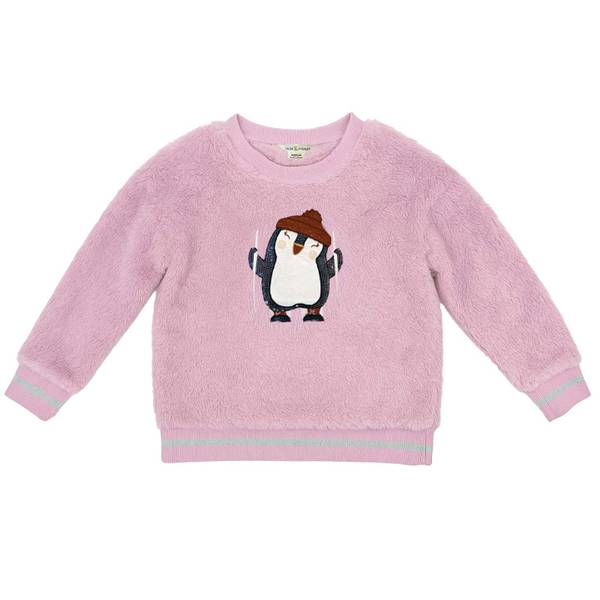 Photo of Girl's Penguin Sherpa Crew Top