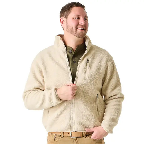 Work N' Sport Men's Sherpa Mock Neck Zip Jacket - 001560R35F01-370
