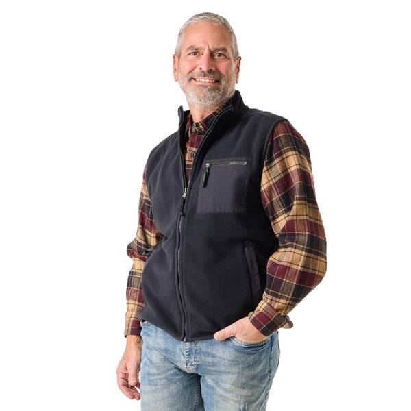 Work N' Sport Men's Polar Fleece Zip Vest - 001563R35F01-4-M
