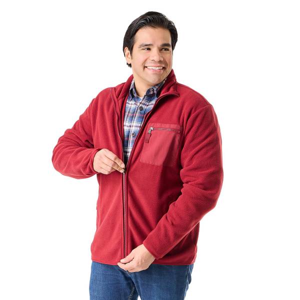 Photo of Men's Polar Fleece Mock Neck Zip Jacket