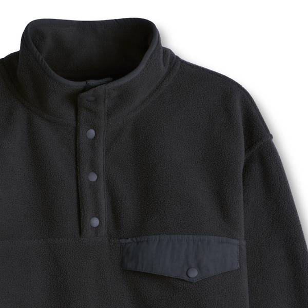 Work N' Sport Men's Polar Fleece Snap Mock Neck Pullover