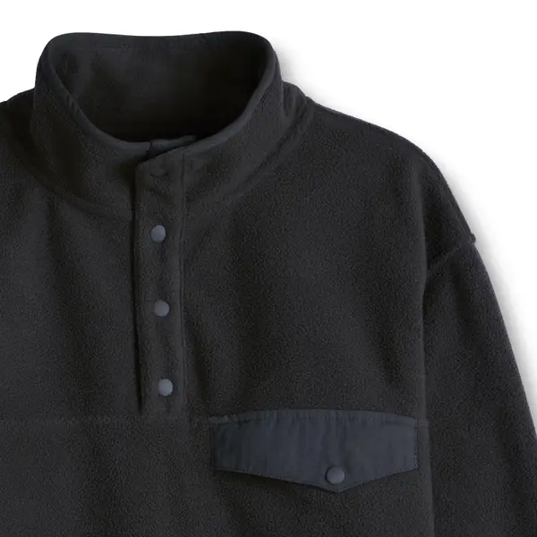 Work N' Sport Men's Polar Fleece Snap Mock Neck Pullover
