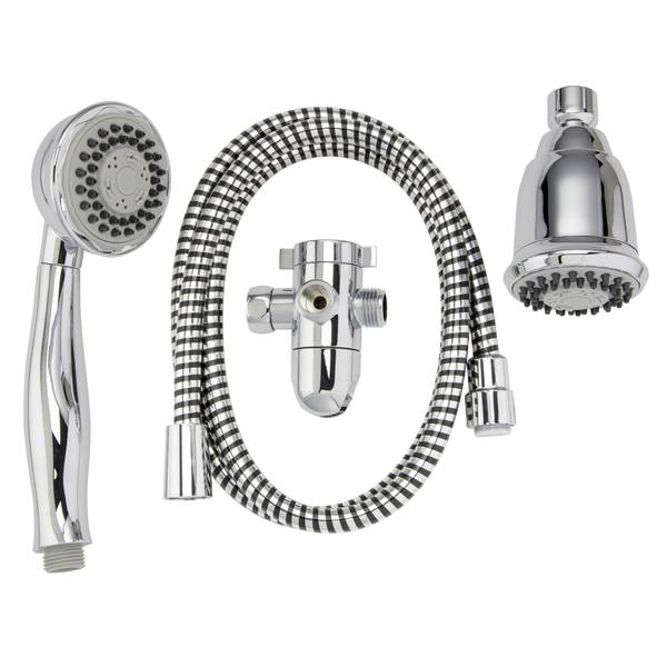 Photo of 3 Way Chrome Shower Head Kit with 60" Hose