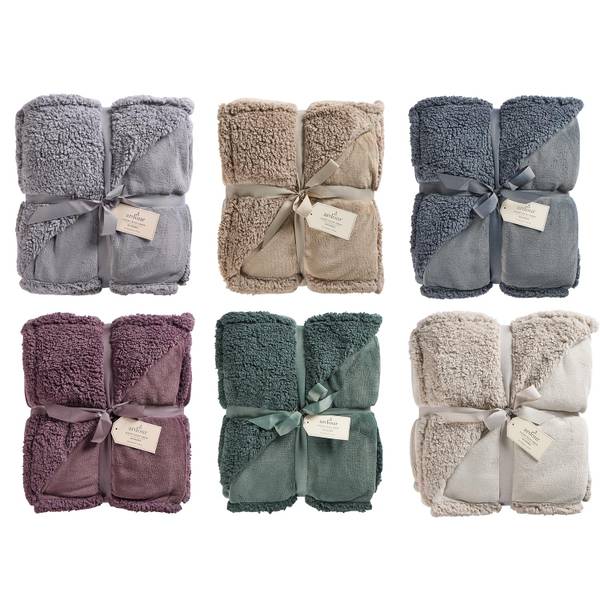 Photo of 50" x 60" Velvet Berber Reversible Throw