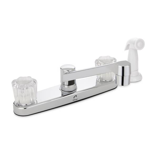 Photo of 8" Kitchen Faucet Dual Handle with Side Spray