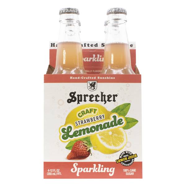 Photo of 4-Pack 12 oz Sparkling Strawberry Lemonade