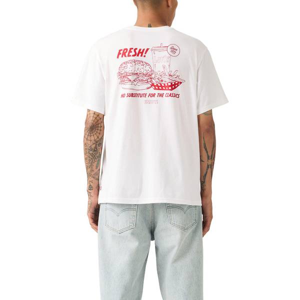 Photo of Men's Relaxed Fit Short-Sleeve Fresh White Plus Graphic T-Shirt