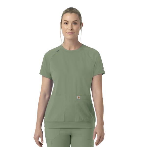 Photo of Women's Knit Crew Neck Scrub Top