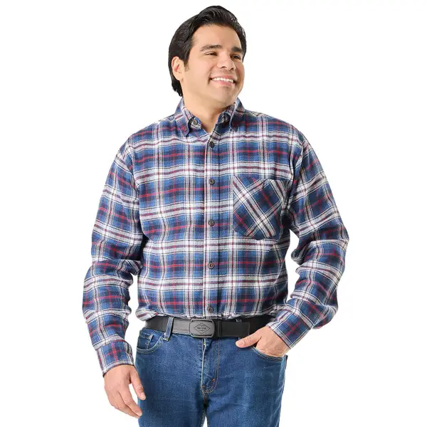 Work N' Sport Men's Long Sleeve Cambridge Midweight Flannel