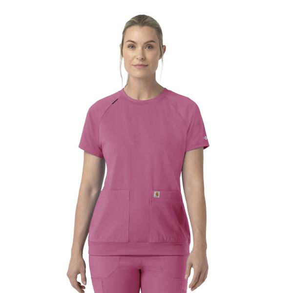 Photo of Women's Knit Crew Neck Scrub Top