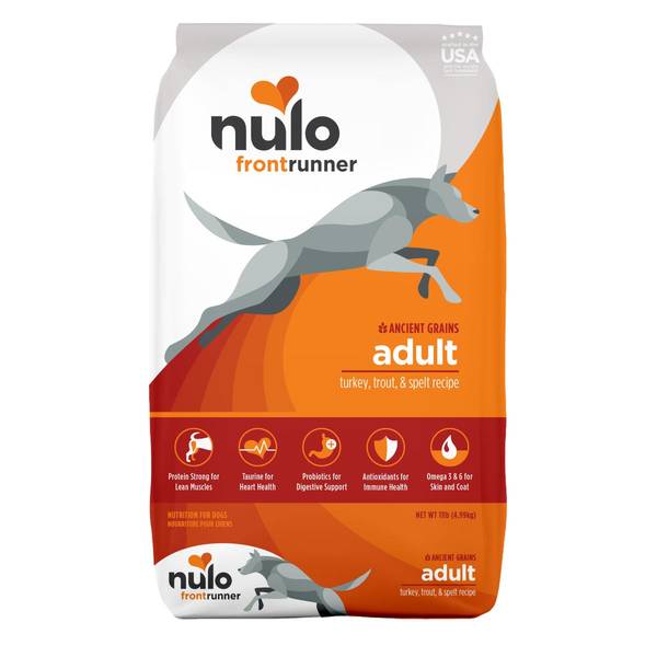 Photo of 11 lb Turkey, Trout & Spelt Recipe Frontrunner Ancient Grains High-Protein Dog Food