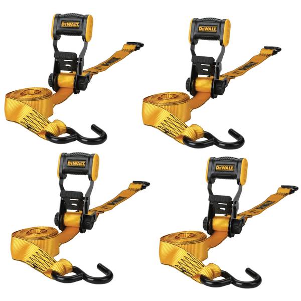 Photo of 4-Pack 1.25" X 12' X 1,800lb Ratchet Straps
